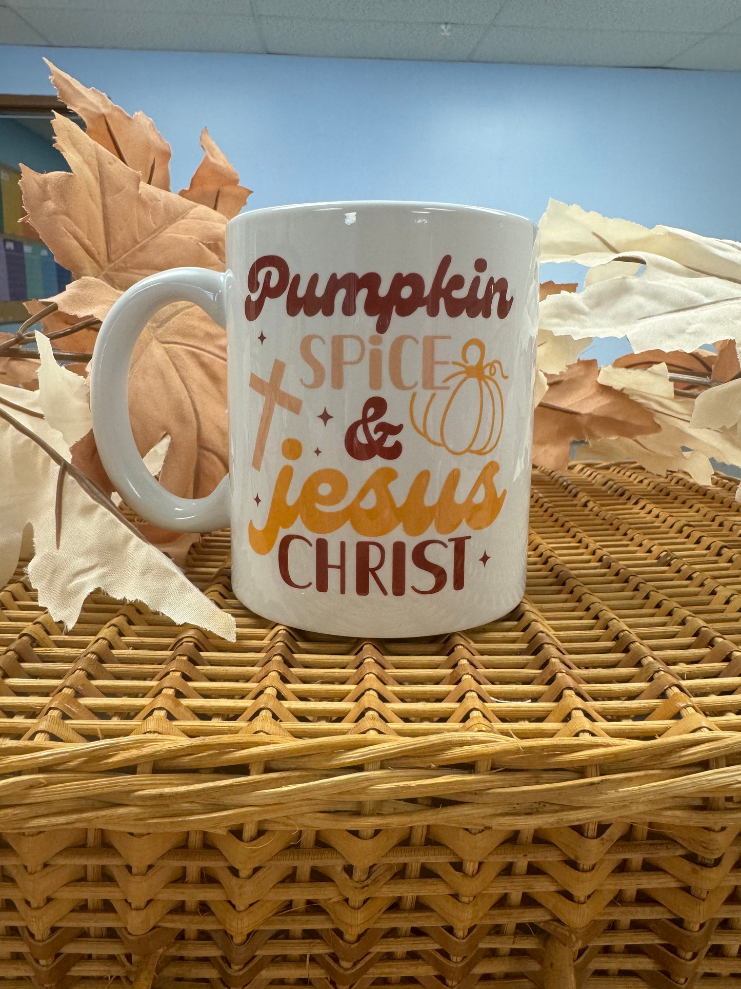 Pumpkin Spice and Jesus Christ 11 oz Coffee Mug