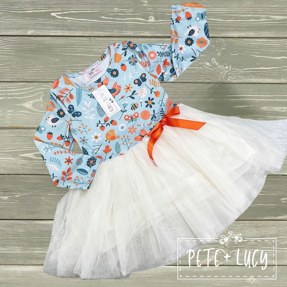 Birds & Bloom Tulle Dress