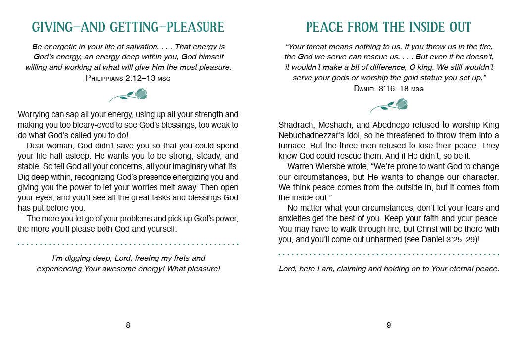 Worry Less, Pray More Large Print