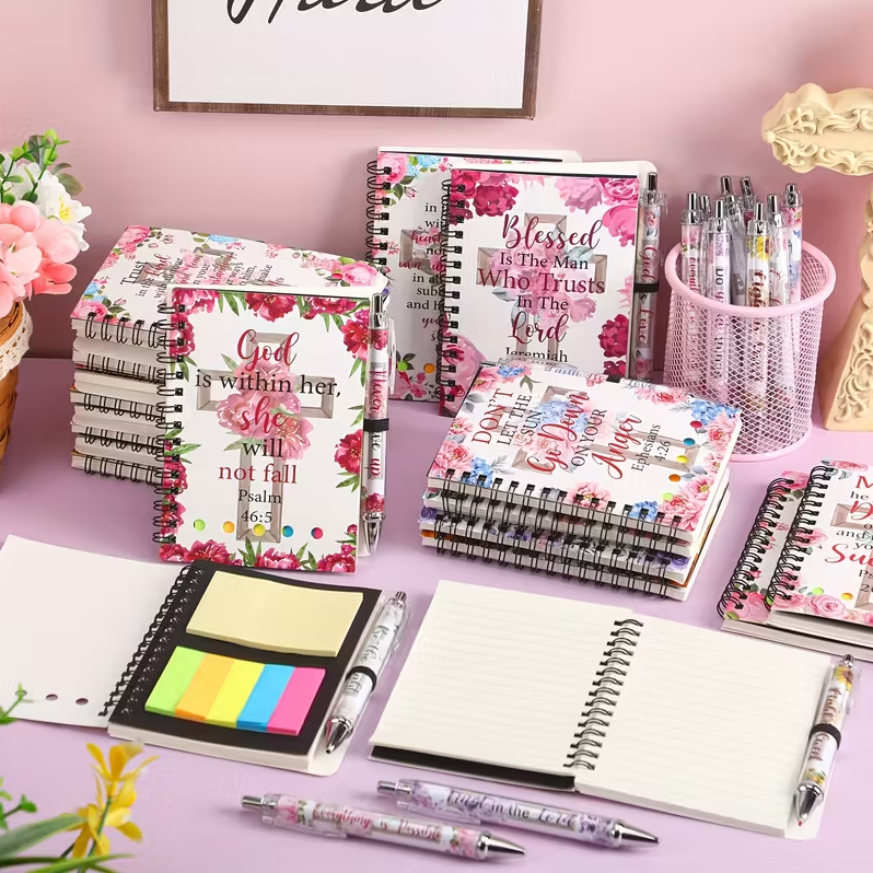 Grace in Bloom Christian Notebook