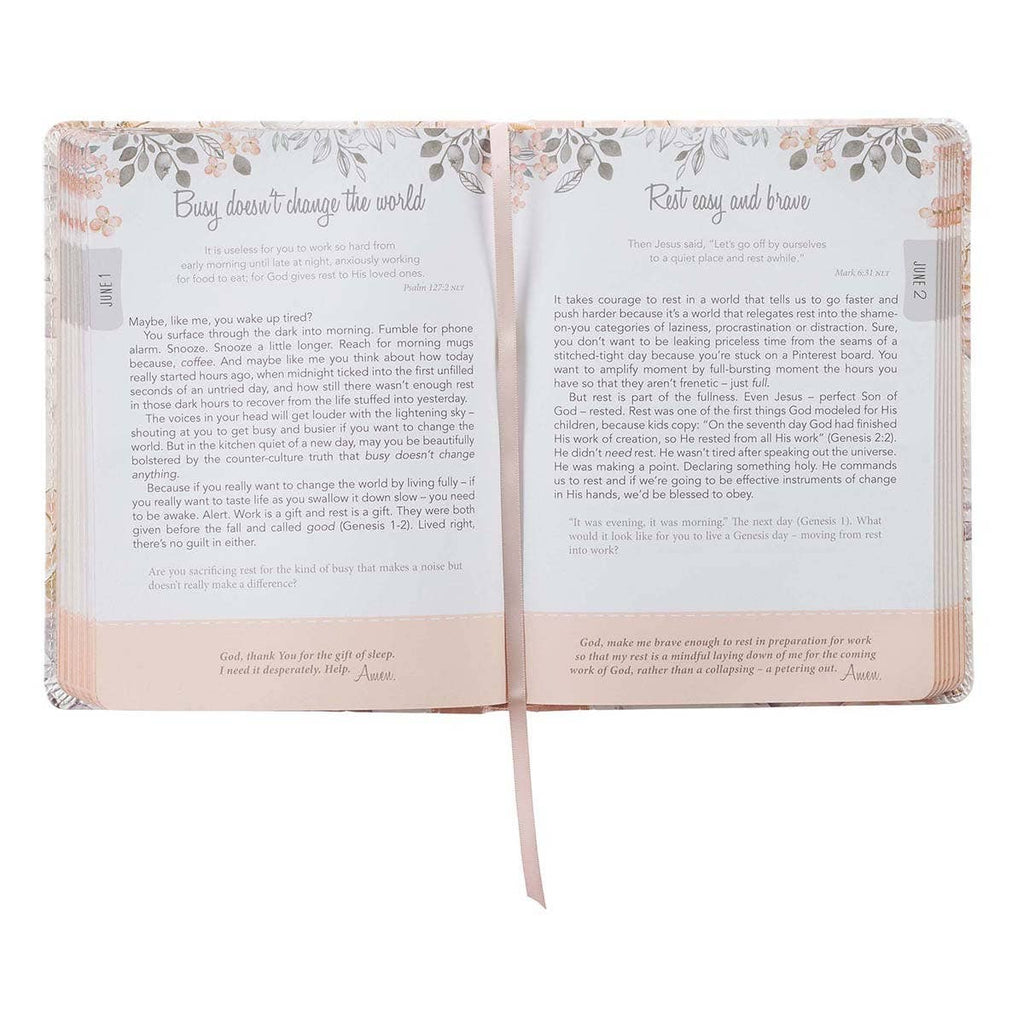 Devotional Walking In Grace Faux Leather