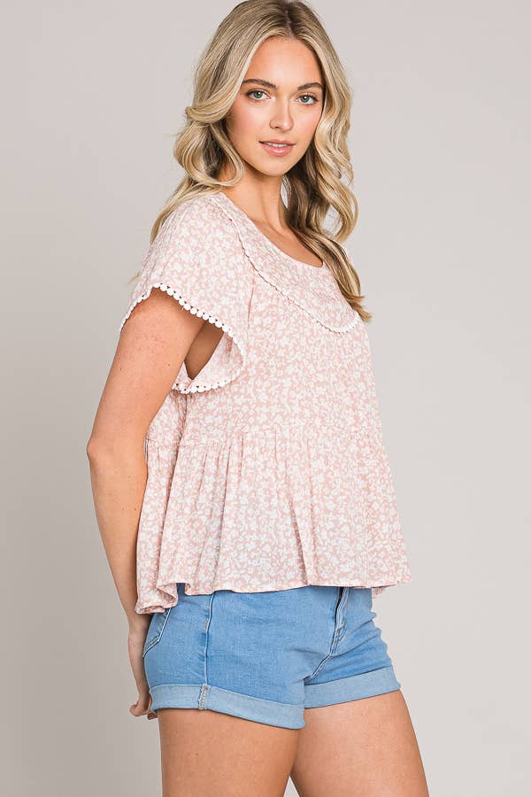 Ditsy Baby Doll Top