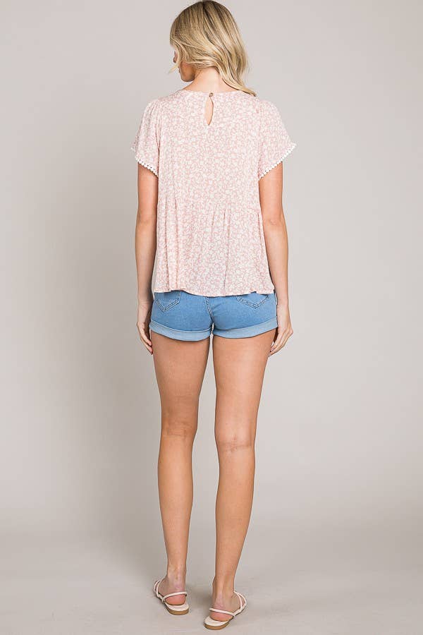 Ditsy Baby Doll Top
