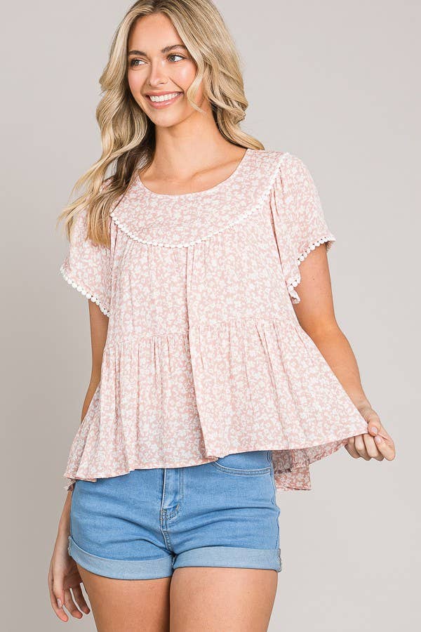 Ditsy Baby Doll Top