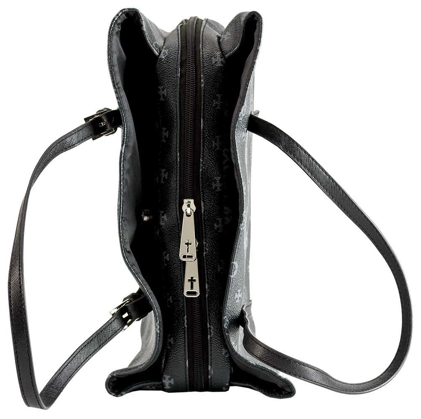 White Dove Bible Cover Black Heart Wedge Xl