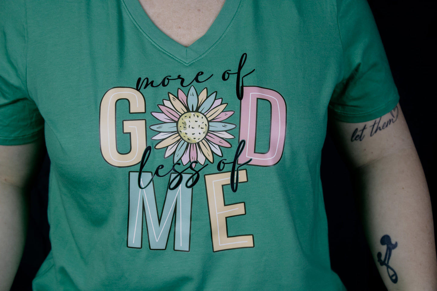 "More of God" V-neck T-shirt