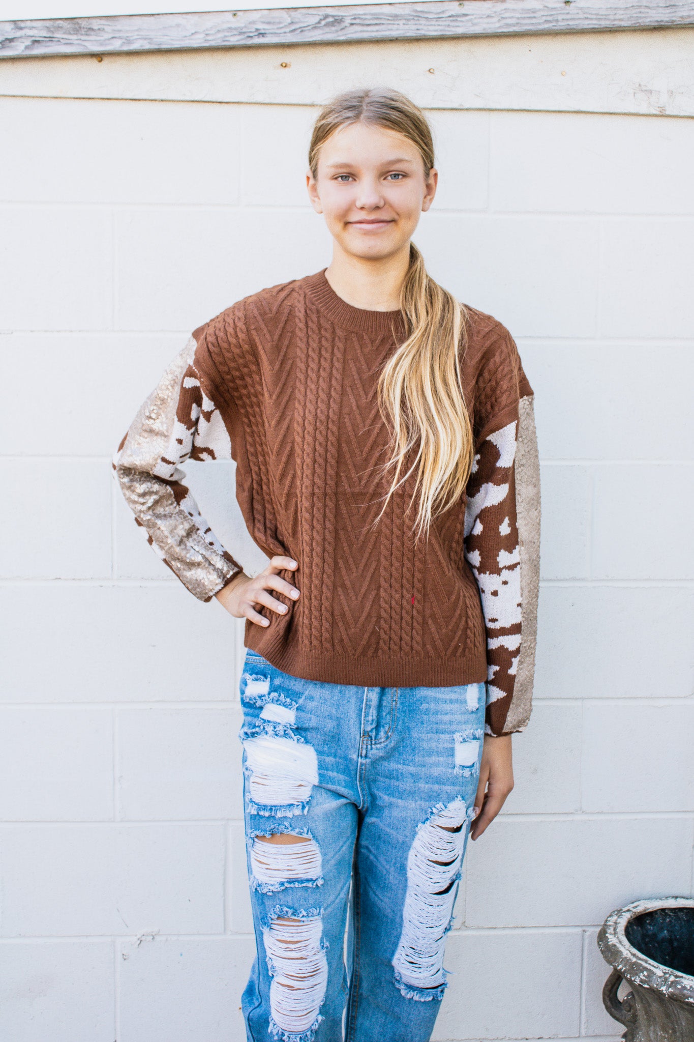 Festive Fawn Sweater