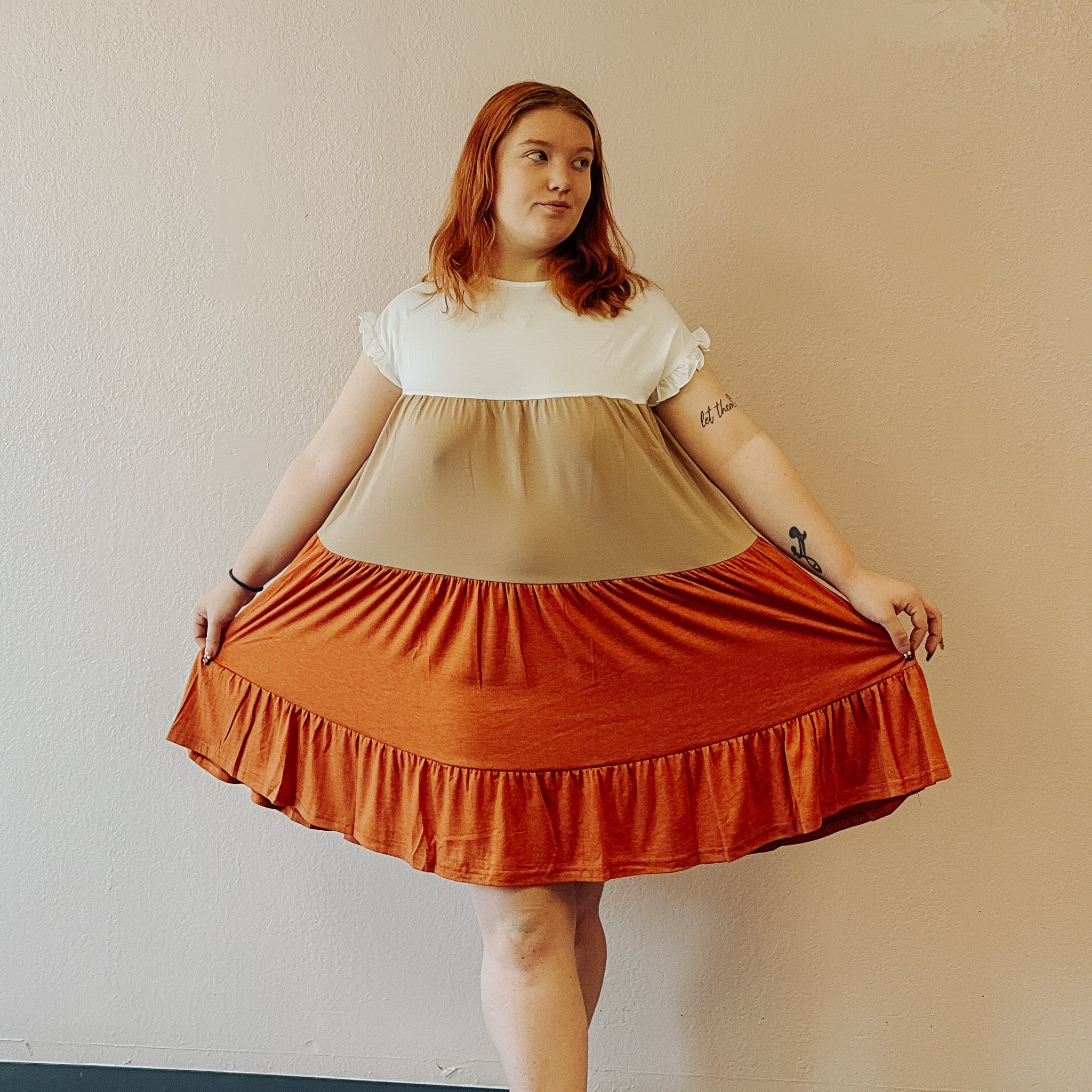 Colorblock Kane Swing Dress