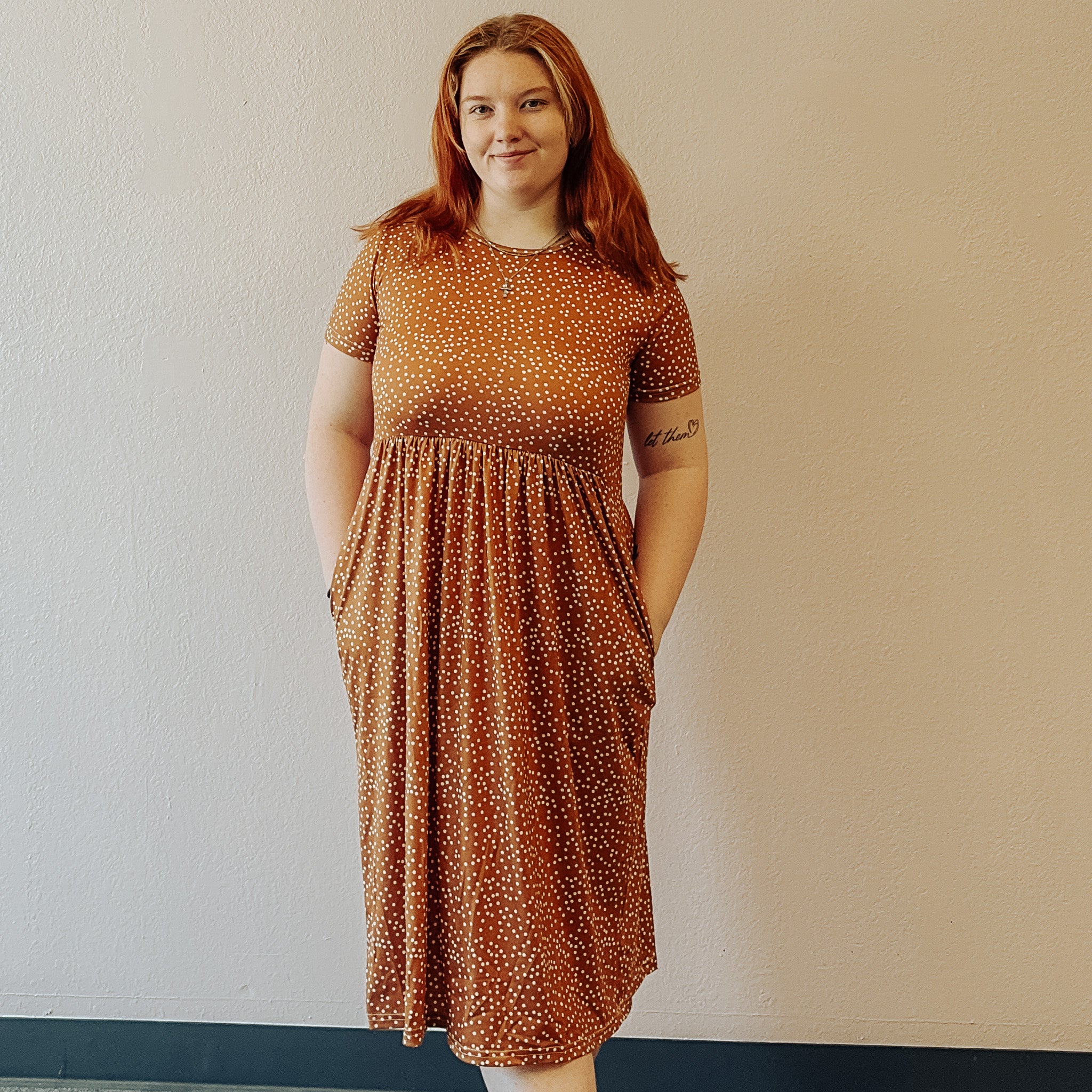 Gathered Waist Side Pocket Penelope Dress