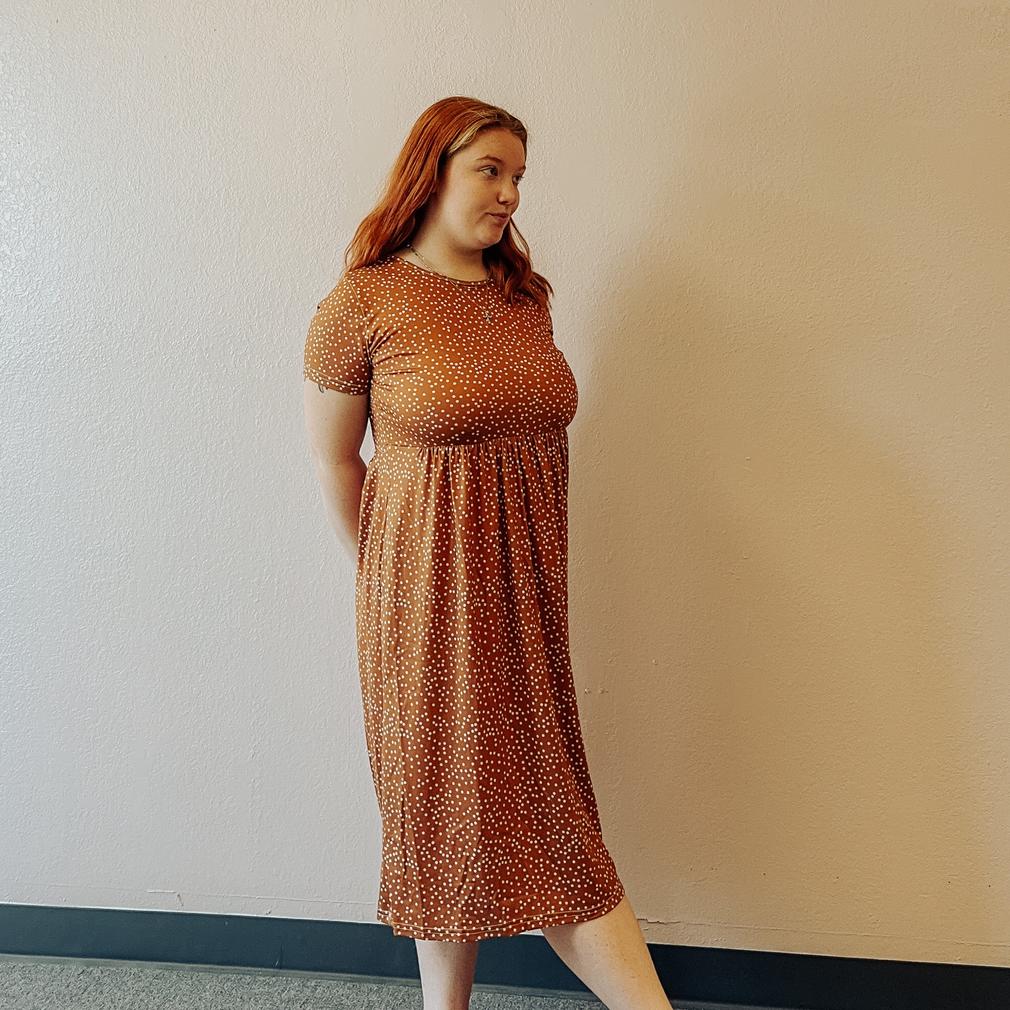 Gathered Waist Side Pocket Penelope Dress