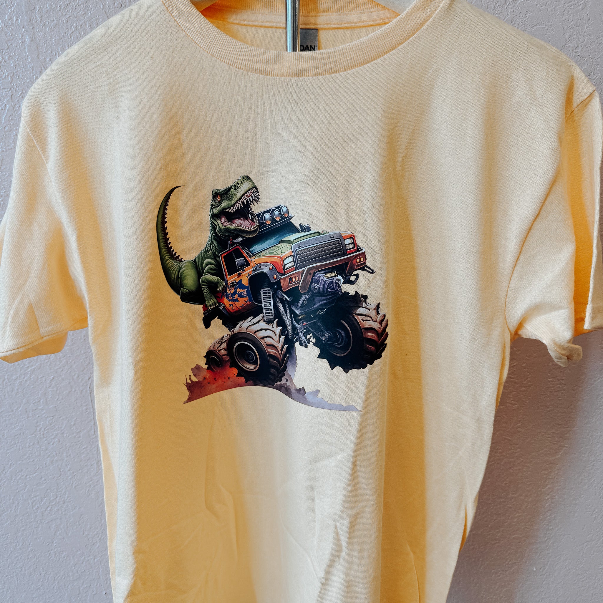 Dino Monster Truck Kids T-shirt