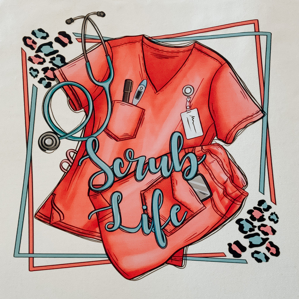 Scrub Life Canvas Tote Bag