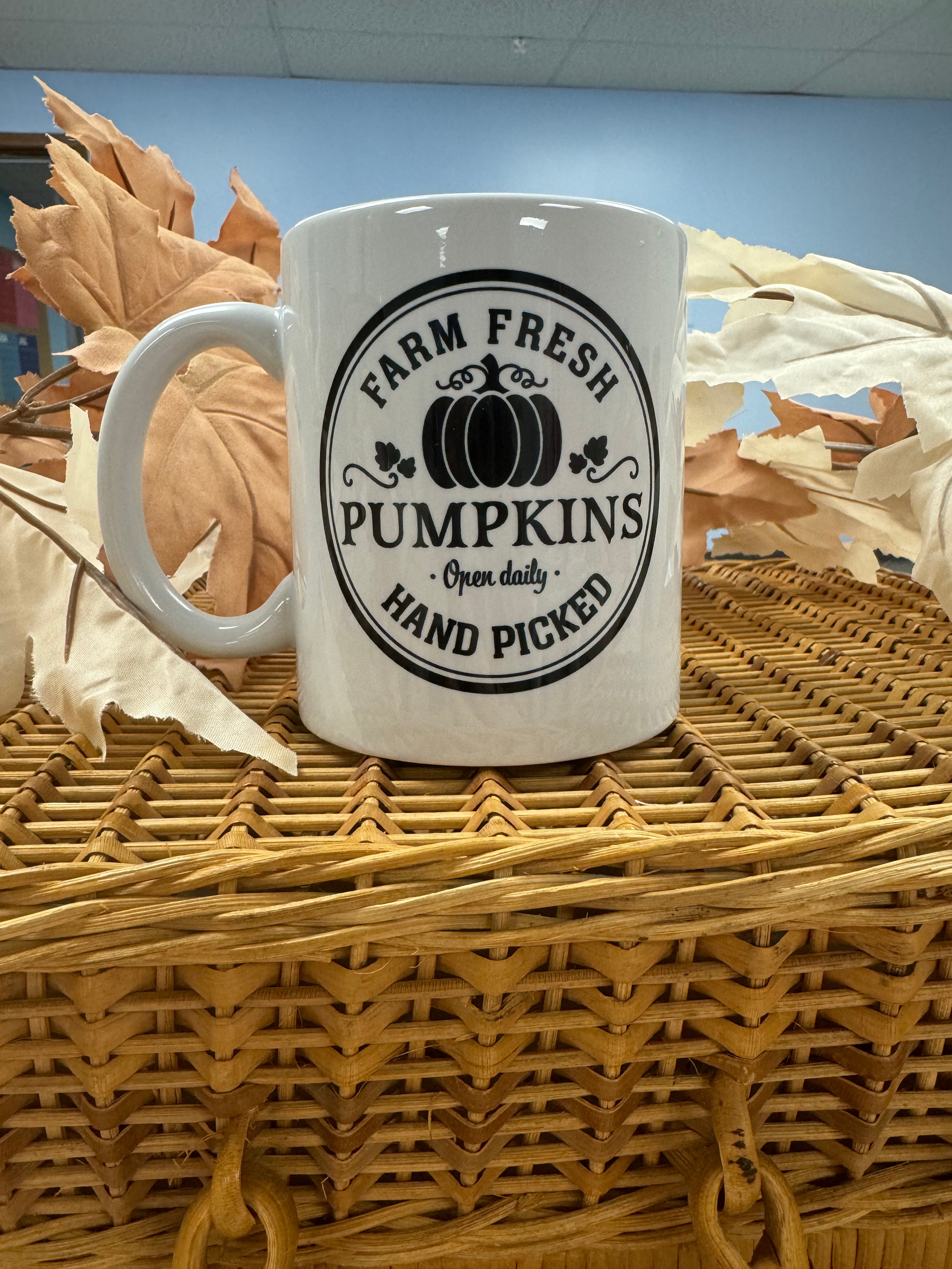 Farm Fresh Pumpkins Autumn Fall Halloween 11 oz Coffee Mug