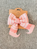 Elf Stocking Neoprene Layered Hair Bows