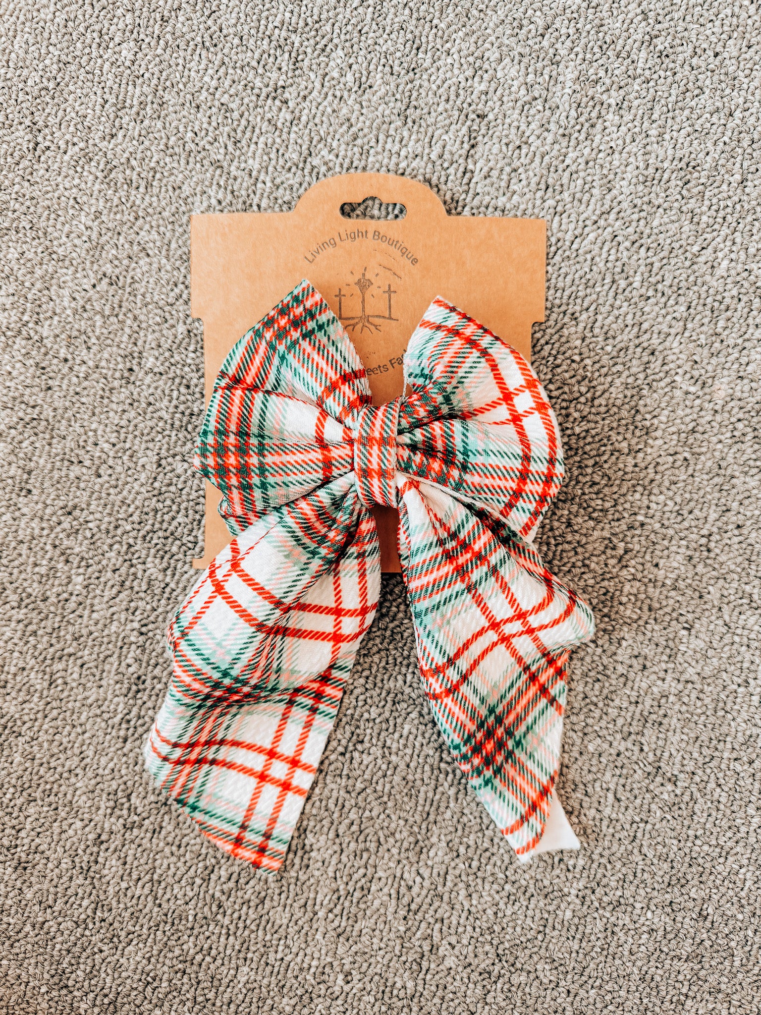 Vintage Christmas Flowy Sailor Hair Bows