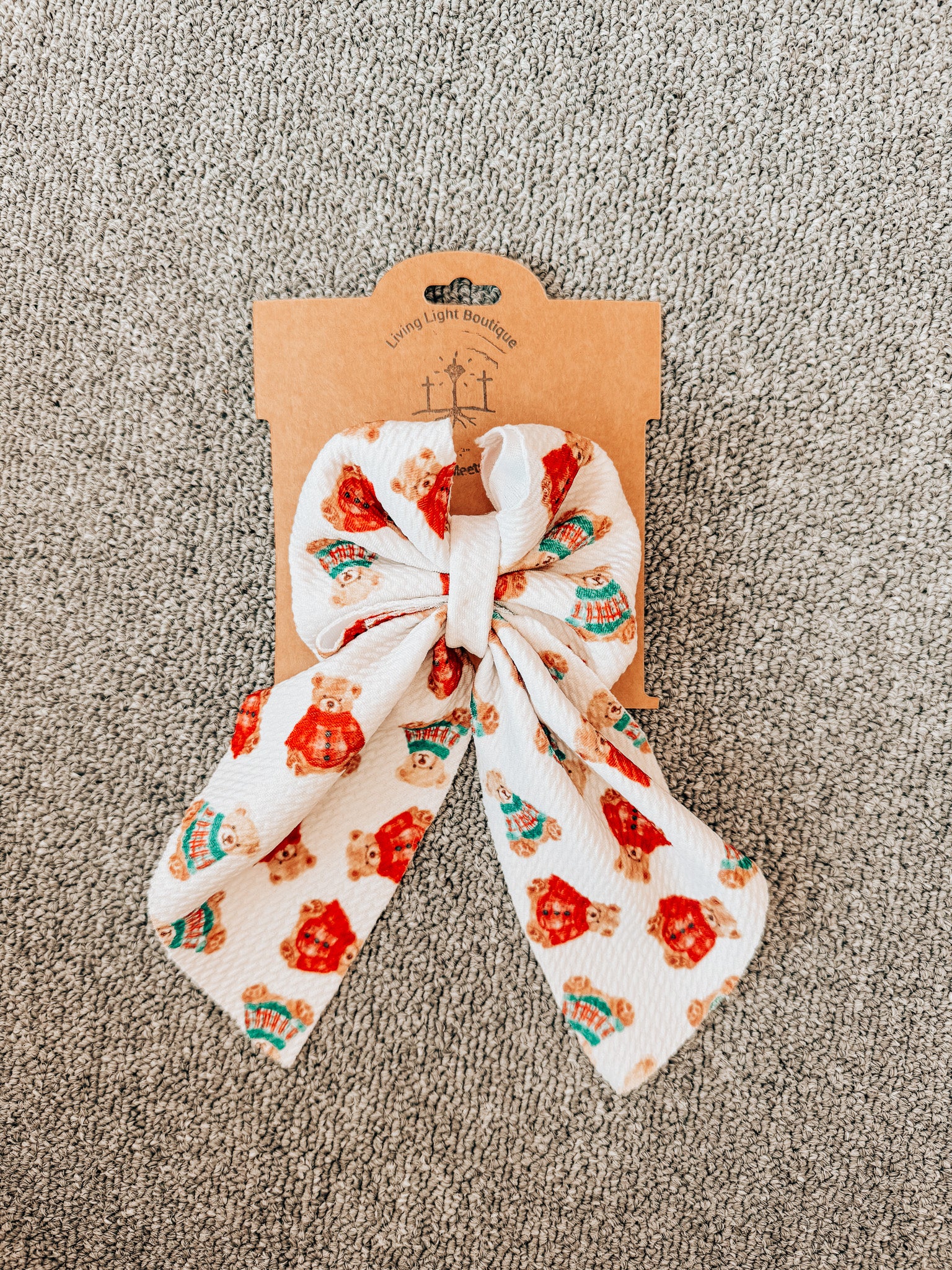 Vintage Christmas Flowy Sailor Hair Bows