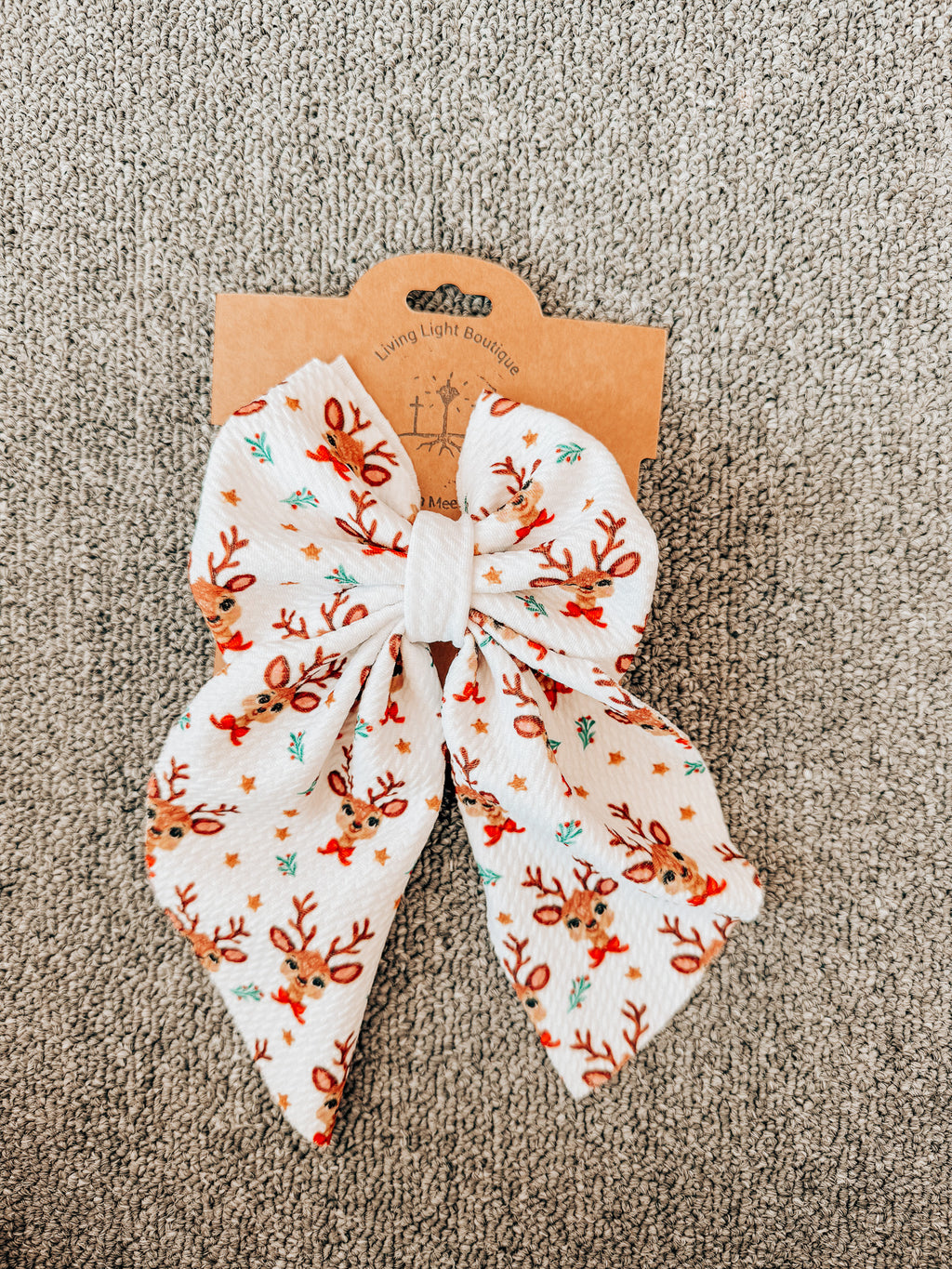 Vintage Christmas Flowy Sailor Hair Bows