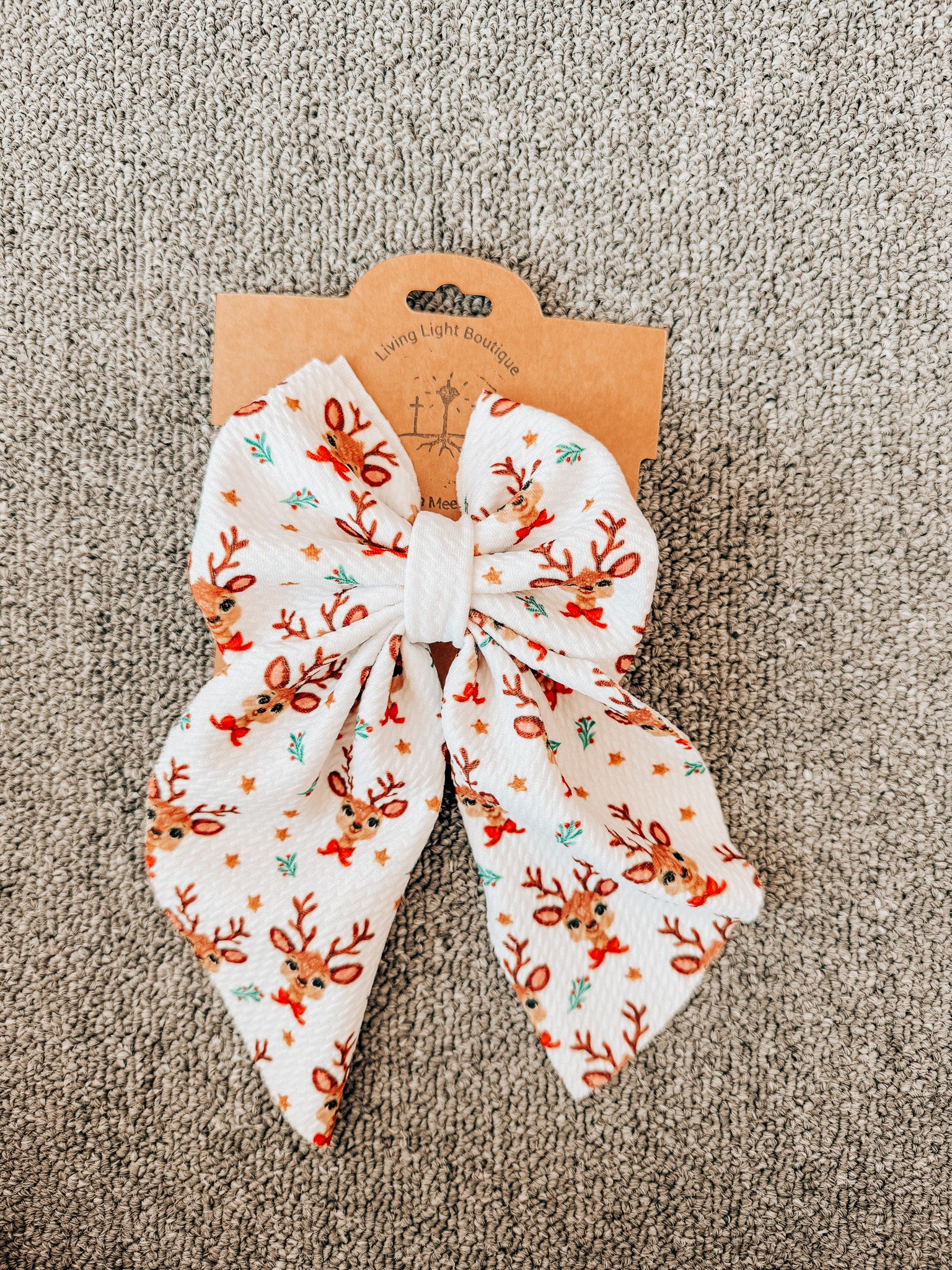 Vintage Christmas Flowy Sailor Hair Bows