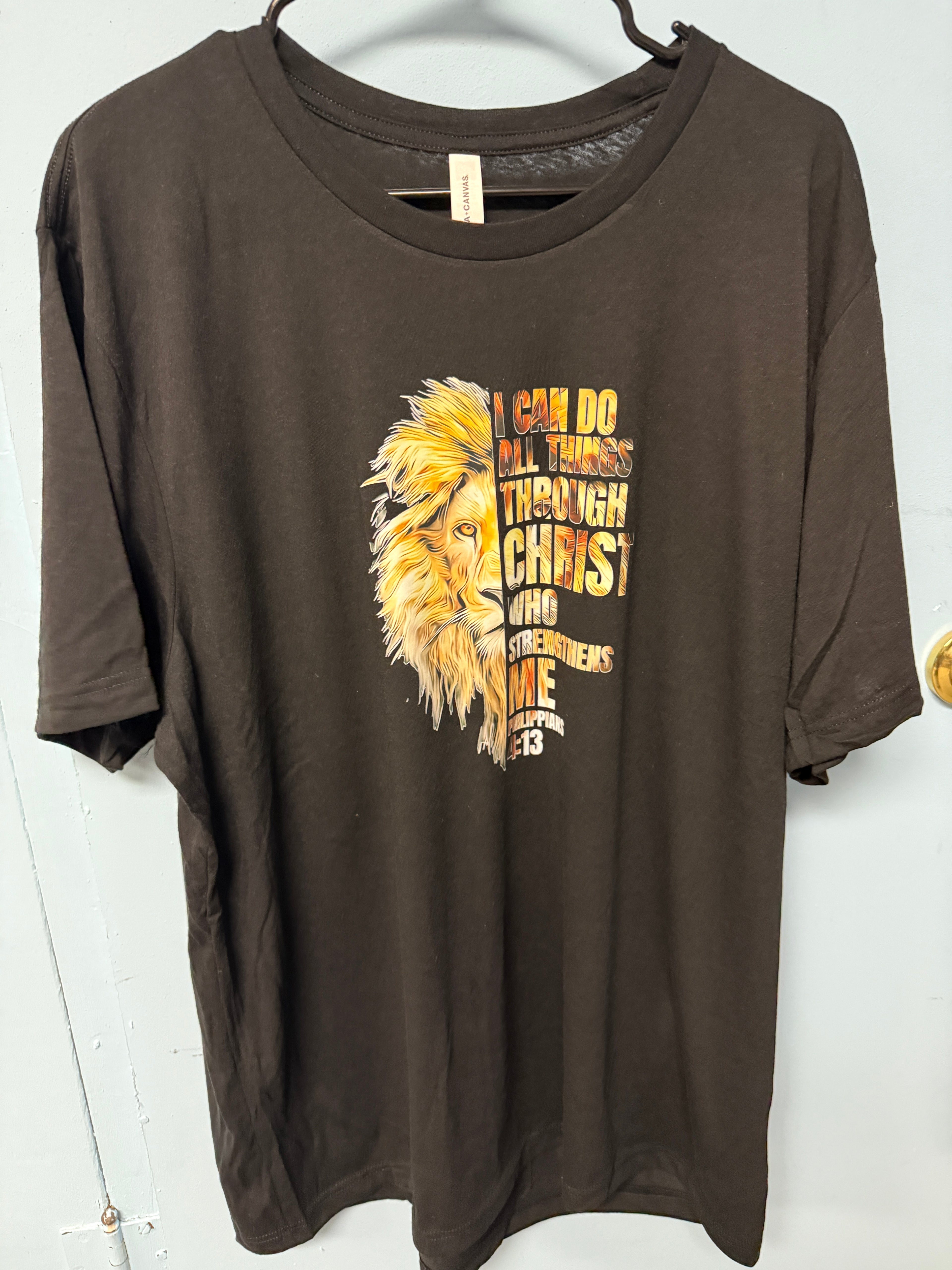 Men's "Lion's Strength" Christian Scripture T-Shirt