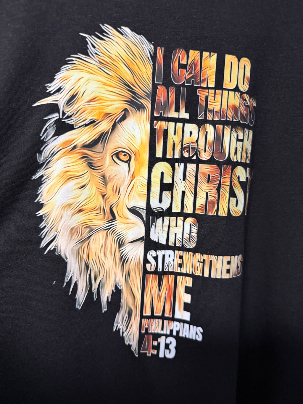 Men's "Lion's Strength" Christian Scripture T-Shirt
