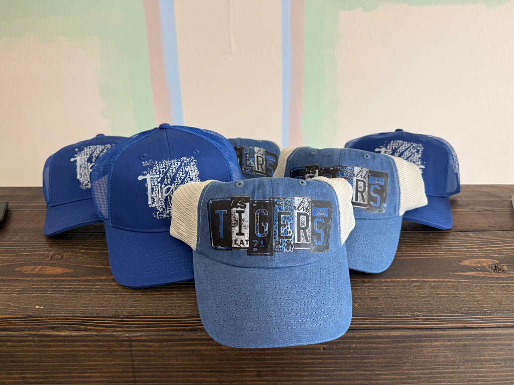 Bold Blue Tigers Cap
