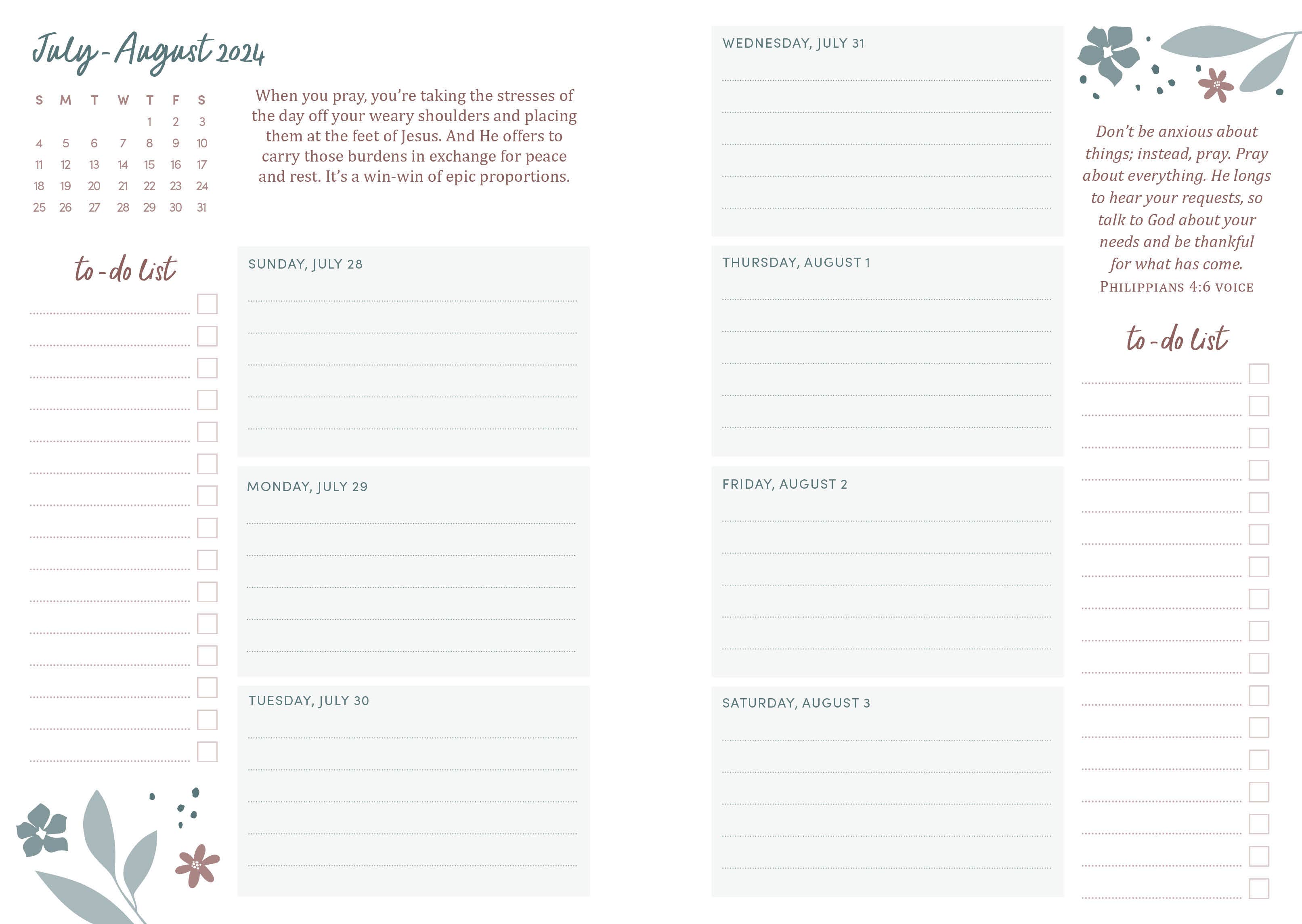 2025 Planner Breathing Room for My Soul