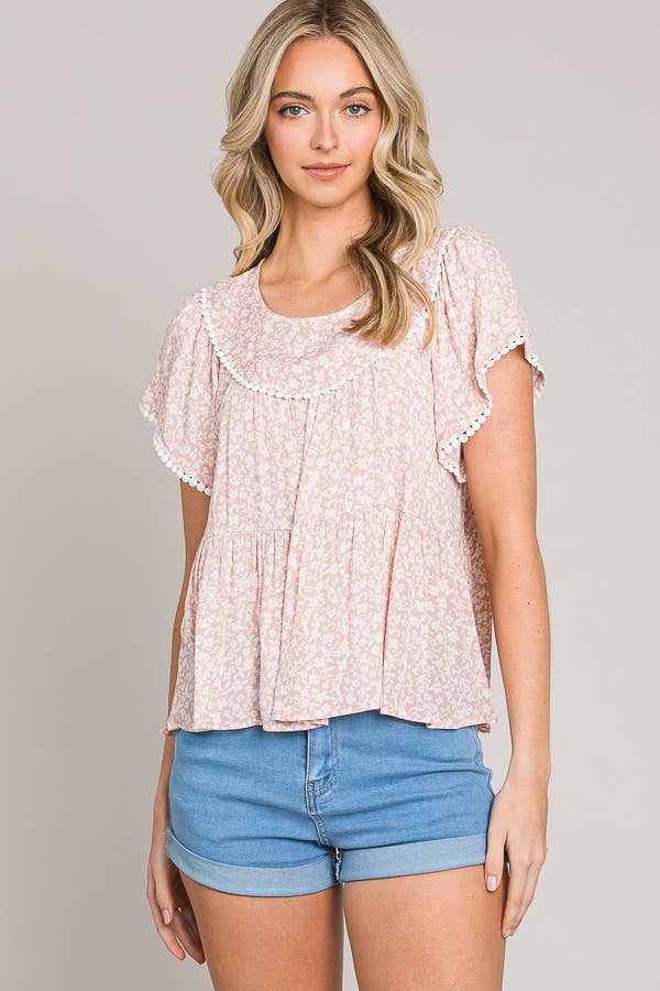 Ditsy Baby Doll Top